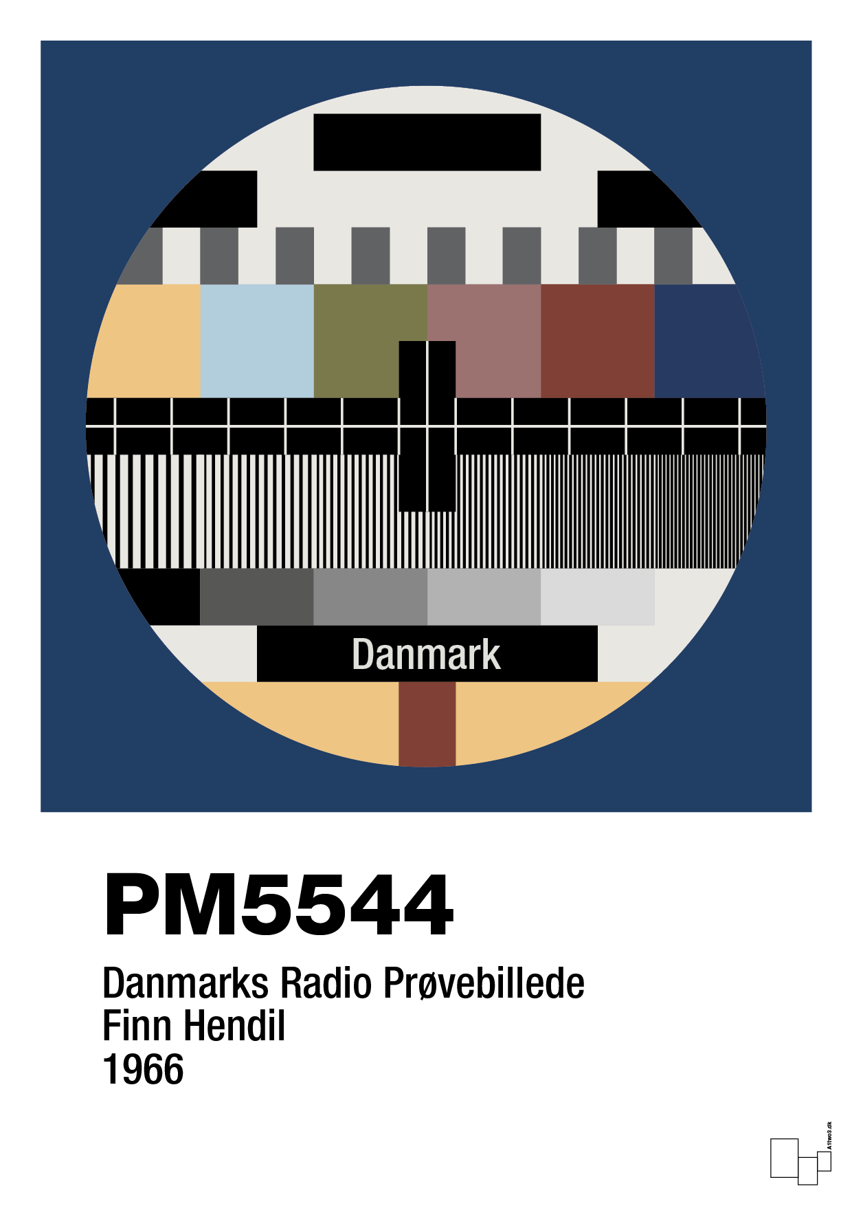 plakat: prøvebillede - lapis blue-Retro-A1two3