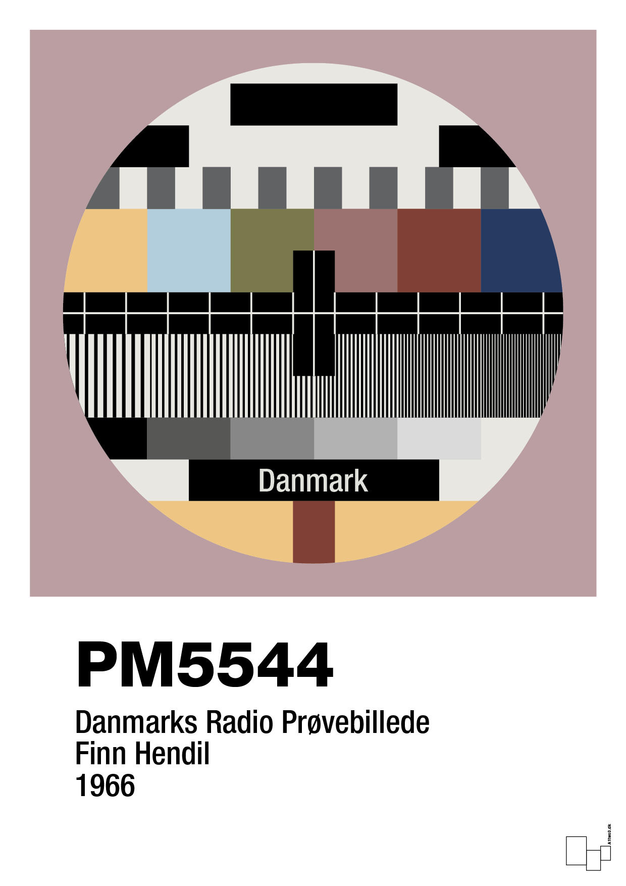 plakat: prøvebillede - light rose-Retro-A1two3