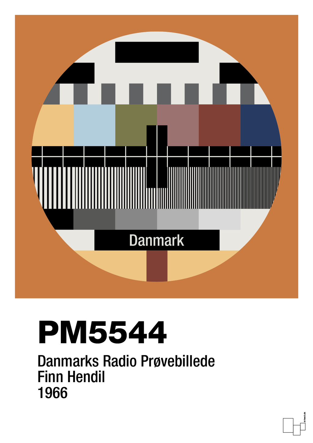 plakat: prøvebillede - rumba orange-Retro-A1two3
