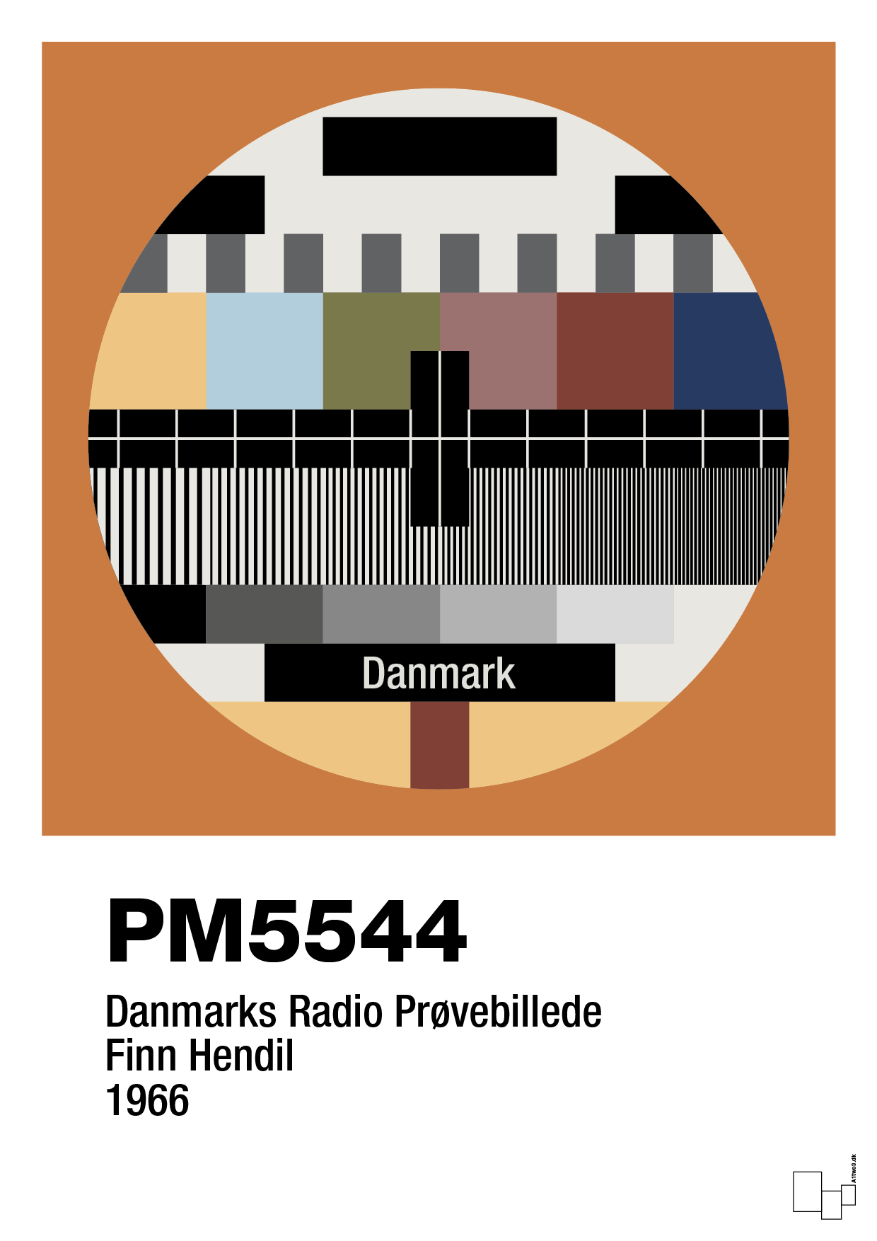 plakat: prøvebillede - rumba orange-Retro-A1two3