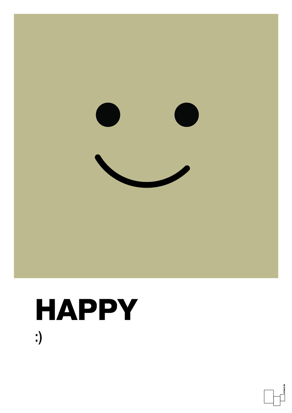 plakat: happy smiley - back to nature-Smiley-A1two3