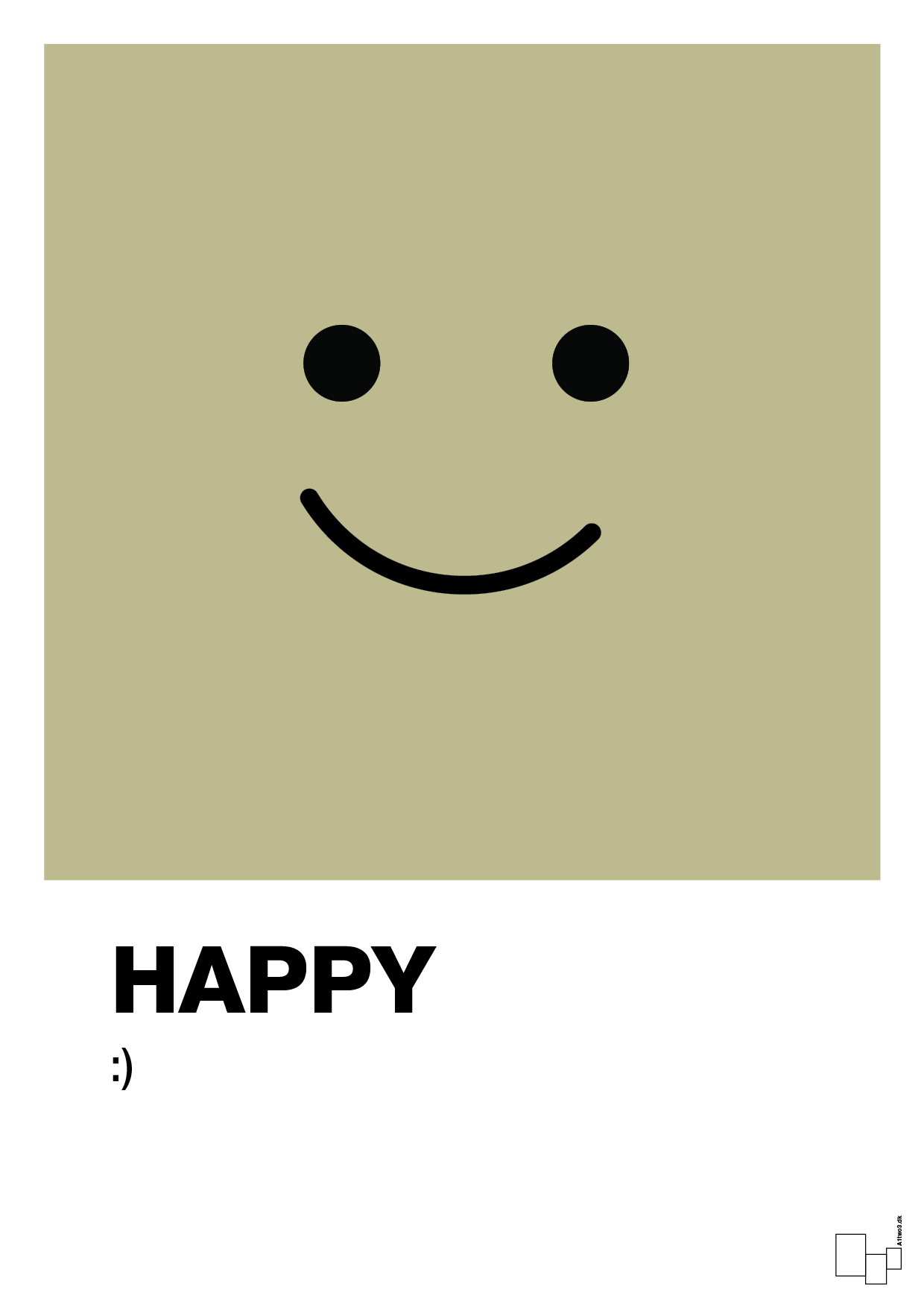 plakat: happy smiley - back to nature-Smiley-A1two3
