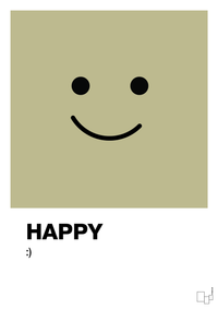 plakat: happy smiley