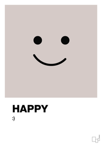 plakat: happy smiley