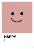 plakat: happy smiley - bubble shell-Smiley-A1two3