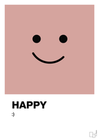 plakat: happy smiley - bubble shell-Smiley-A1two3