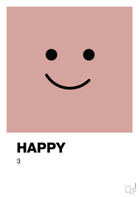 plakat: happy smiley