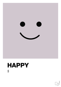 plakat: happy smiley