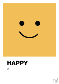 plakat: happy smiley