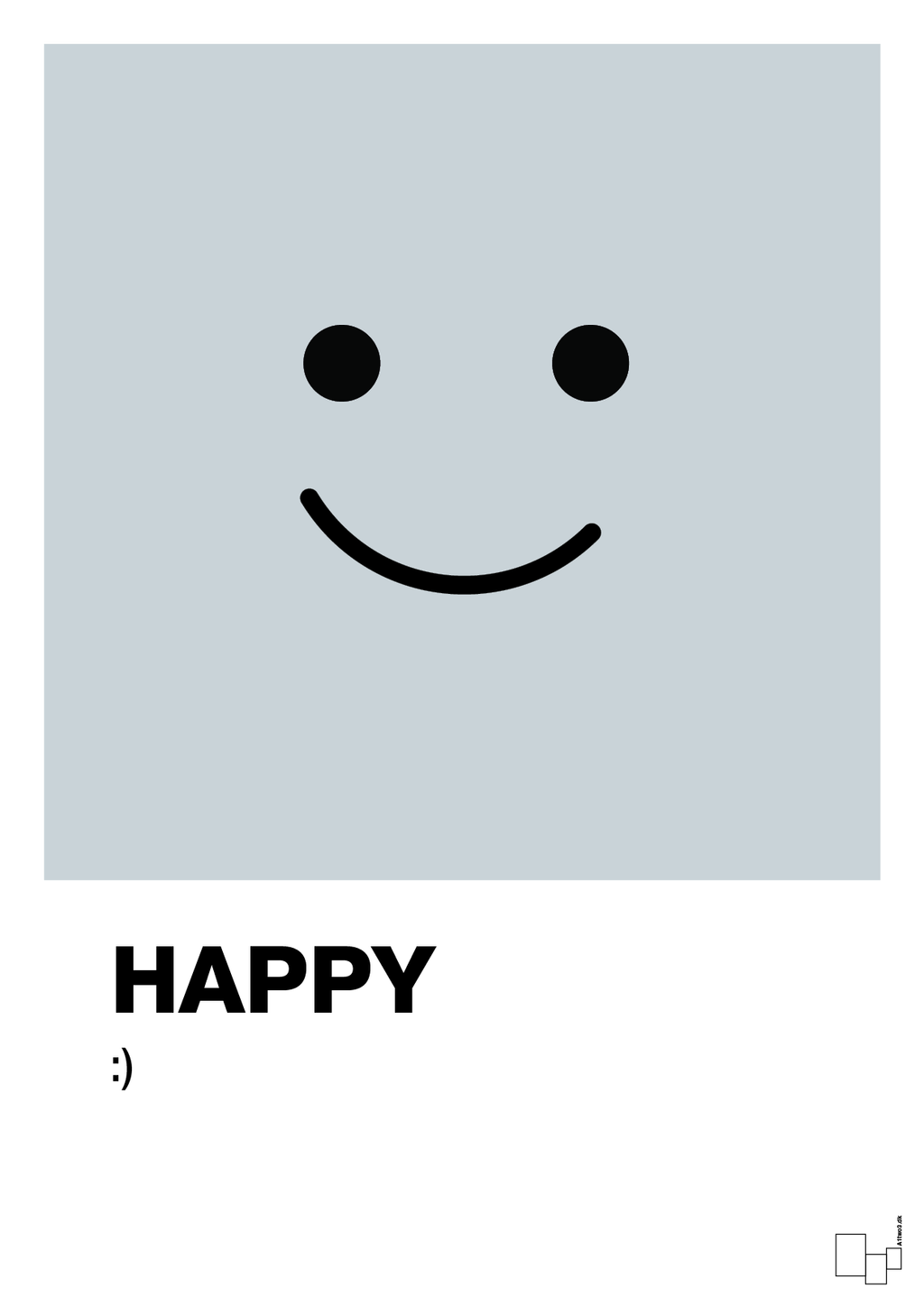 plakat: happy smiley - light drizzle-Smiley-A1two3