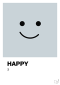 plakat: happy smiley - light drizzle-Smiley-A1two3