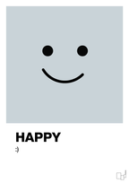plakat: happy smiley - light drizzle-Smiley-A1two3