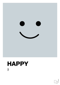 plakat: happy smiley