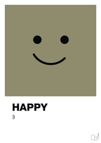 plakat: happy smiley - misty forrest-Smiley-A1two3