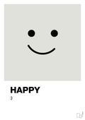 plakat: happy smiley - painters white-Smiley-A1two3