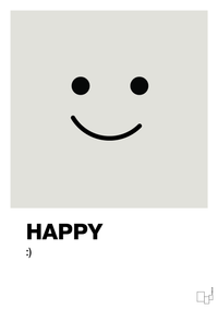 plakat: happy smiley