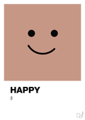 plakat: happy smiley - powder-Smiley-A1two3