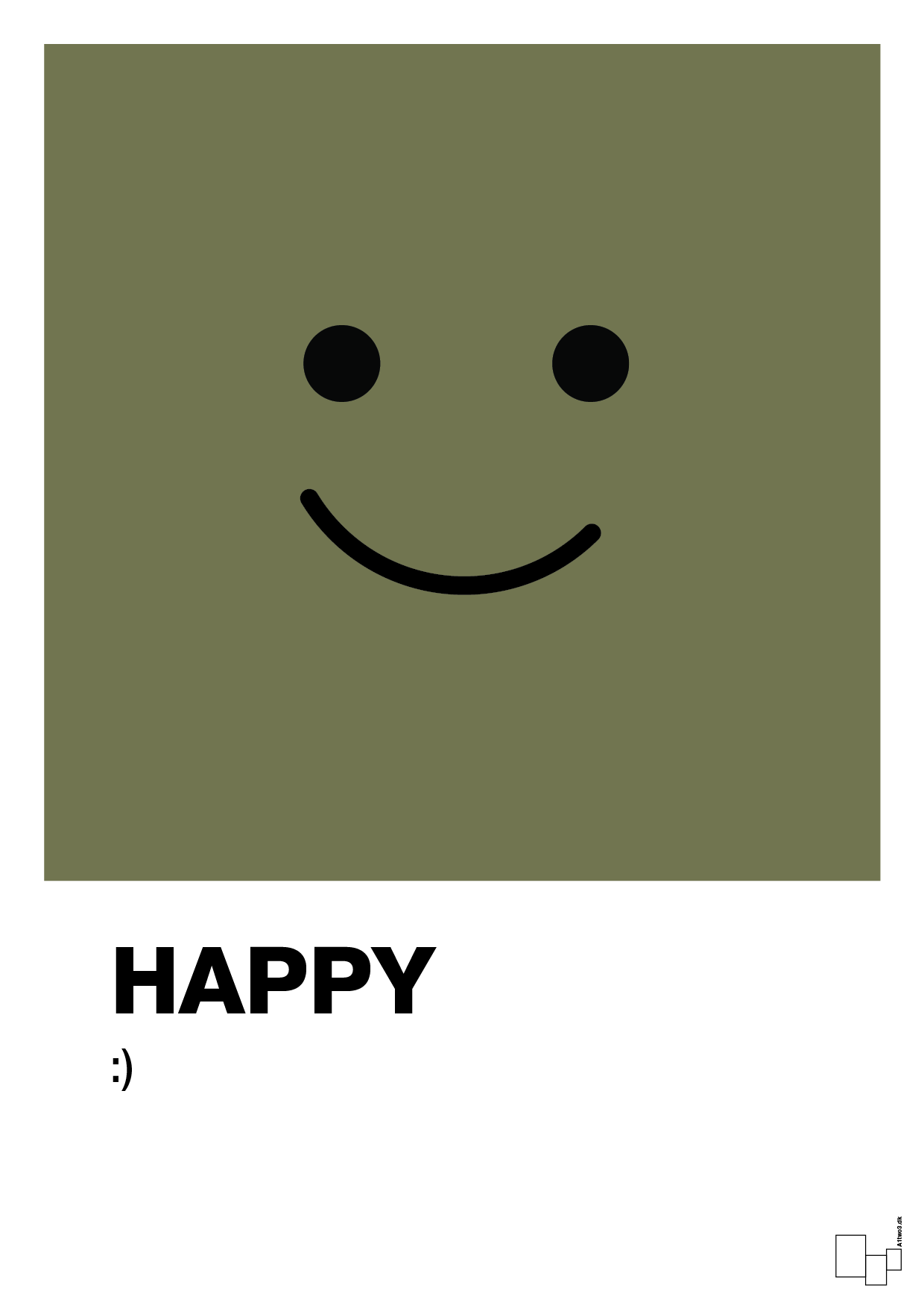 plakat: happy smiley - secret meadow-Smiley-A1two3