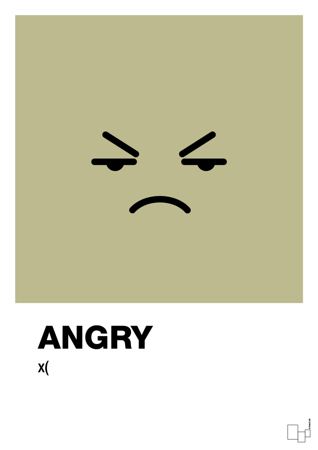 plakat: angry smiley - back to nature-Smiley-A1two3