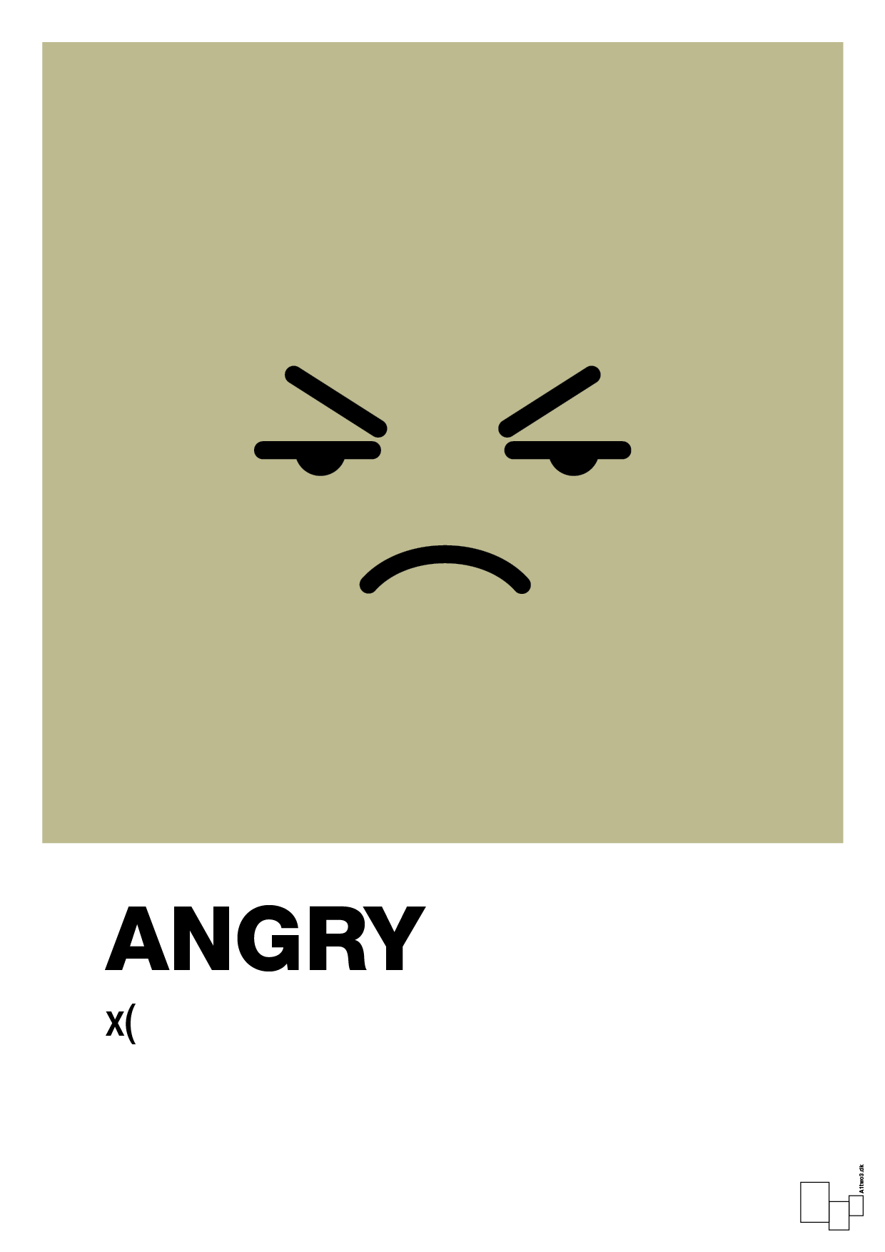 plakat: angry smiley - back to nature-Smiley-A1two3