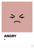plakat: angry smiley - bubble shell-Smiley-A1two3