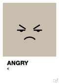 plakat: angry smiley - creamy mushroom-Smiley-A1two3