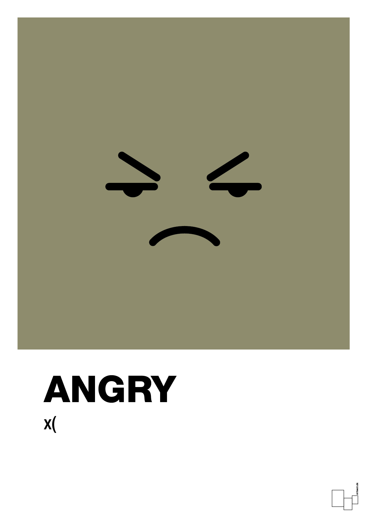 plakat: angry smiley - misty forrest-Smiley-A1two3