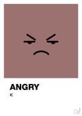 plakat: angry smiley - plum-Smiley-A1two3