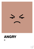 plakat: angry smiley - powder-Smiley-A1two3