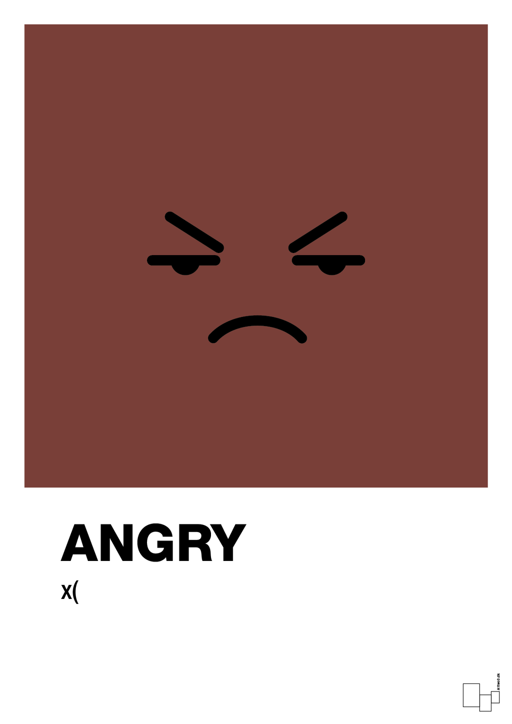 plakat: angry smiley - red pepper-Smiley-A1two3