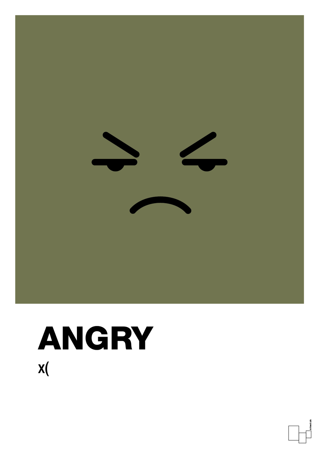 plakat: angry smiley - secret meadow-Smiley-A1two3