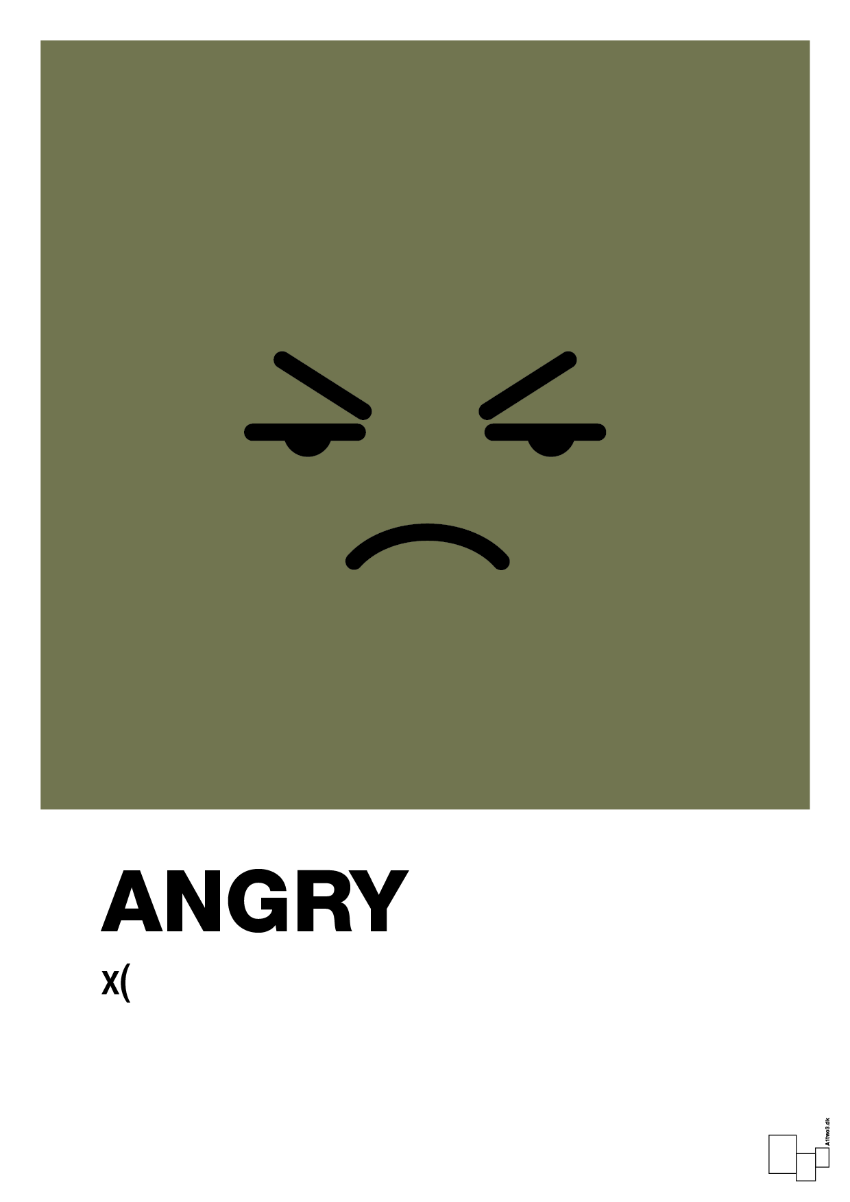 plakat: angry smiley - secret meadow-Smiley-A1two3