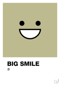 plakat: big smile smiley