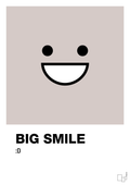 plakat: big smile smiley - broken beige-Smiley-A1two3