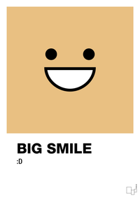 plakat: big smile smiley