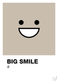 plakat: big smile smiley - creamy mushroom-Smiley-A1two3