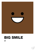 plakat: big smile smiley - dark brown-Smiley-A1two3