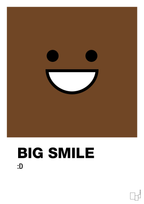 plakat: big smile smiley - dark brown-Smiley-A1two3