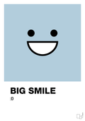 plakat: big smile smiley - heavenly blue-Smiley-A1two3