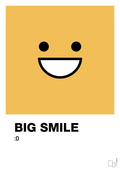 plakat: big smile smiley - honeycomb-Smiley-A1two3