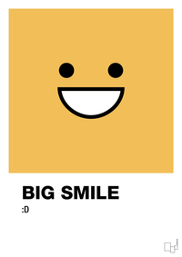 plakat: big smile smiley