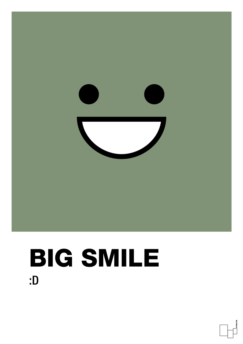 plakat: big smile smiley - jade-Smiley-A1two3