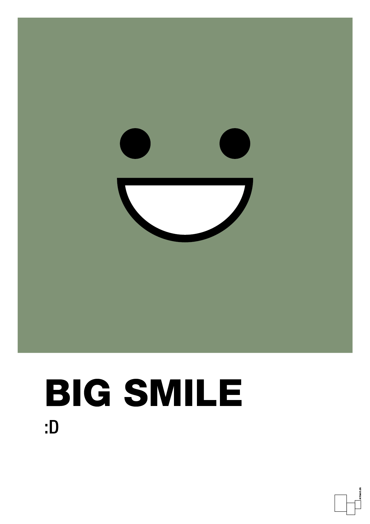 plakat: big smile smiley - jade-Smiley-A1two3