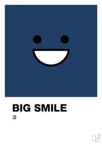 plakat: big smile smiley