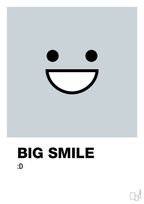 plakat: big smile smiley - light drizzle-Smiley-A1two3