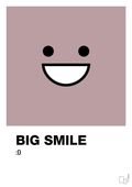 plakat: big smile smiley - light rose-Smiley-A1two3