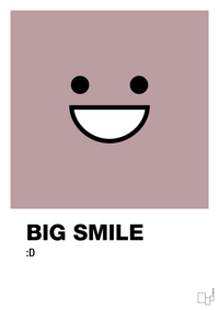 plakat: big smile smiley