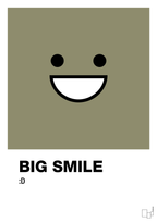 plakat: big smile smiley - misty forrest-Smiley-A1two3