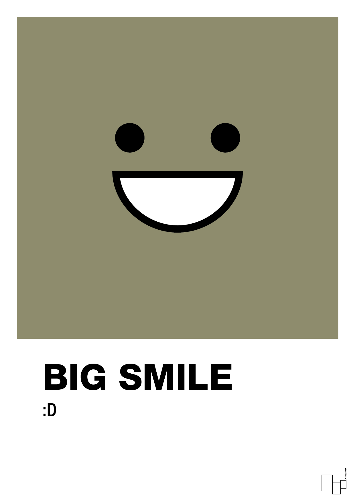 plakat: big smile smiley - misty forrest-Smiley-A1two3