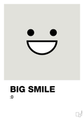plakat: big smile smiley - painters white-Smiley-A1two3
